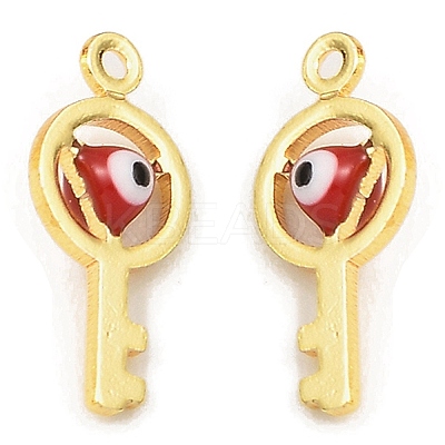 Brass with Enamel Pendants KK-K337-05G-1