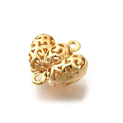 Brass Connector Charms KK-E792-13G-1