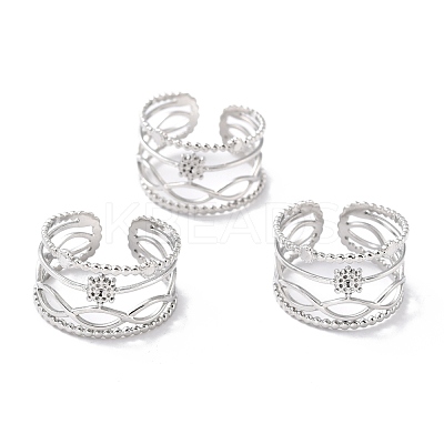 Tarnish Resistant 304 Stainless Steel Finger Rings RJEW-L102-33P-1