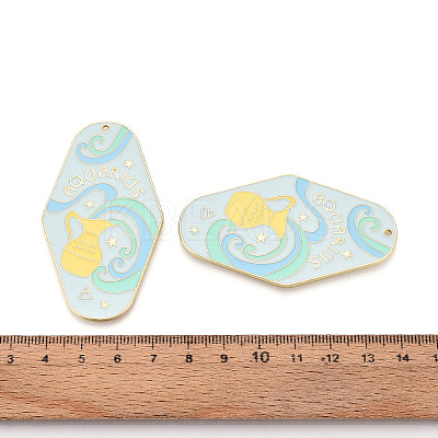 Rack Plating Alloy and Enamel Big Pendants X1-ENAM-T021-29K-1