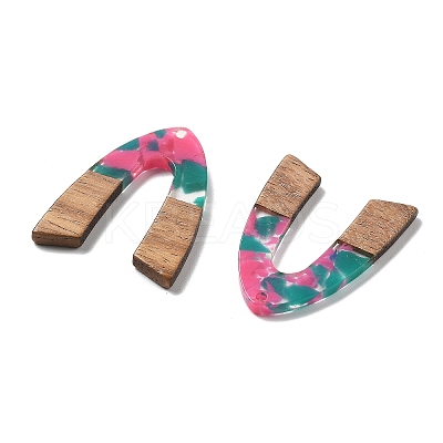Resin and Walnut Pendants FIND-R051-11E-1