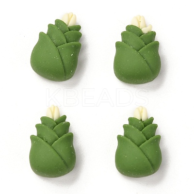 Opaque Resin Cabochons RESI-G018-04-1