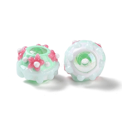 Opaque Acrylic Beads ACRC-H001-01B-1