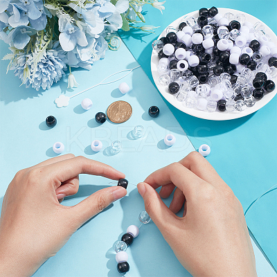 Rondelle Plastic Beads DIY-WH0011-44B-1