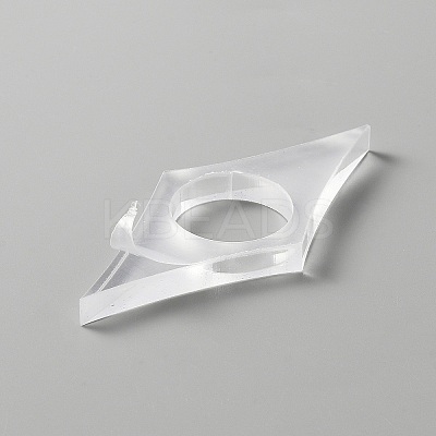 Transparent Acrylic Thumb Bookmark OFST-WH0002-13B-1