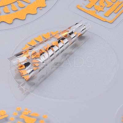 Waterproof Self Adhesive Hot Stamping Stickers Sets LS-DIY-L030-07E-1