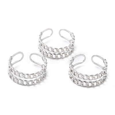 Tarnish Resistant 304 Stainless Steel Finger Rings RJEW-L102-25P-1