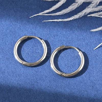 Non-Tarnish 304 Stainless Steel Huggie Hoop Earrings for Women LS-EJEW-F280-07B-P-1