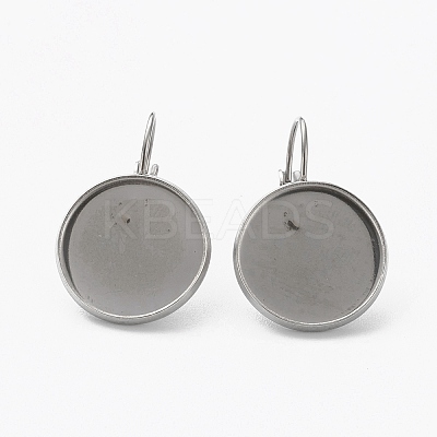 Tarnish Resistant 304 Stainless Steel Leverback Earring Findings LS-STAS-L253-005B-P-1