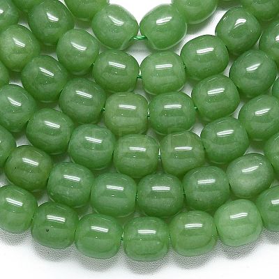 Natural Malaysia Jade Beads Strands G-B165-F11-10x10mm-1