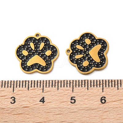 Ion Plating(IP) 304 Stainless Steel Enamel Charms STAS-M102-59G-1