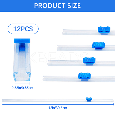 Plastic Reusable Cling Film Slide Cutter AJEW-CP0007-87C-1