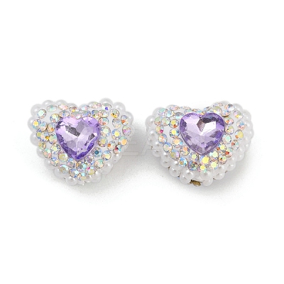 Polymer Clay Glass Rhinestone Beads CLAY-NH0001-13D-1