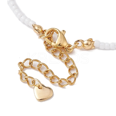 Bohemian Style Natural Rainbow Moonstone Beaded Necklaces NJEW-JN04658-01-1