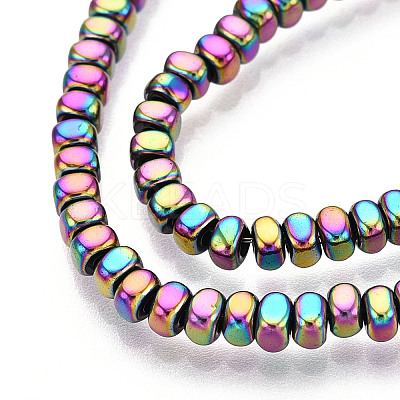 Electroplated Synthetic Non-magnetic Hematite Beads Strands G-T139-61F-1