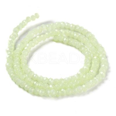 Baking Paint Imitation Jade Glass Bead Strands DGLA-A034-J2MM-A21-1