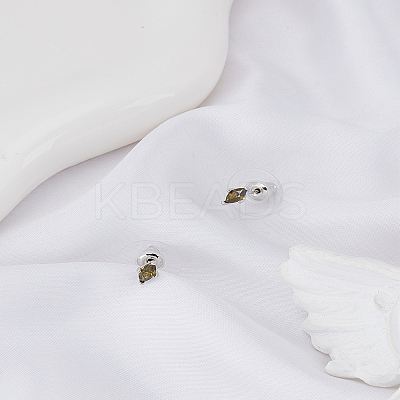 1 Pair Brass Micro Pave Cubic Zirconia Stud Earrings EJEW-LP0004-76-1