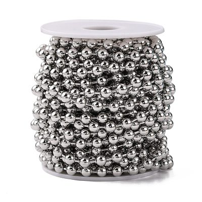 Tarnish Resistant 304 Stainless Steel Ball Chains CHS-A002B-6.0mm-1