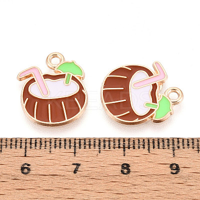 Beach Theme Alloy Enamel Pendants ENAM-T022-33D-1