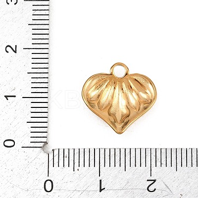 Textured 304 Stainless Steel Pendants STAS-L313-01A-G-1