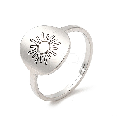 Non-Tarnish 304 Stainless Steel Adjustable Rings RJEW-K245-59P-1