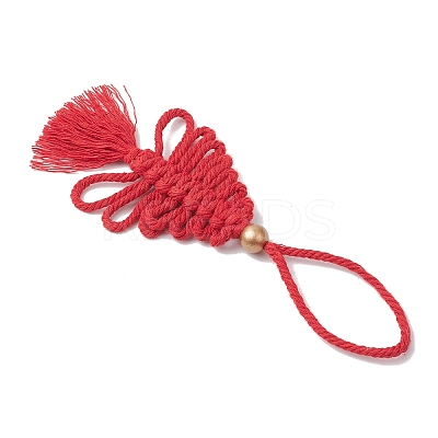 Cotton Christmas Trees Pendant Decoration HJEW-JM03830-03-1
