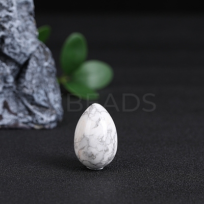 Natural Howlite Egg Figurines Statues for Home Office Desktop Decoration PW-WG1DC51-02-1