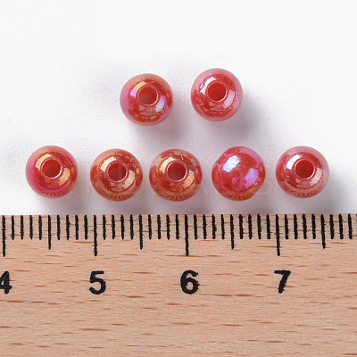 Opaque Acrylic Beads MACR-S370-D6mm-A14-1