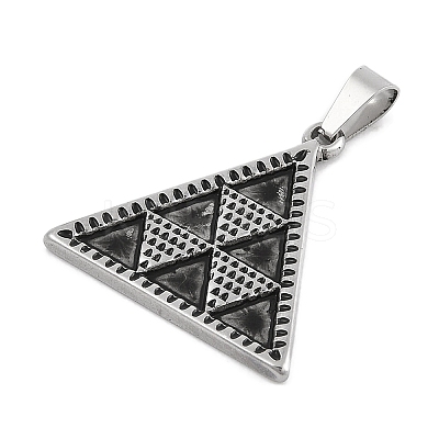 304 Stainless Steel Pendants STAS-D112-09AS-1