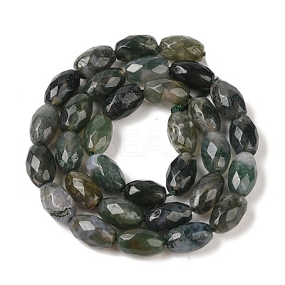 Natural Moss Agate Beads Strands G-Q194-B03-01-1