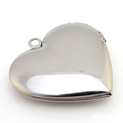 Tarnish Resistant 316 Stainless Steel Photo Locket Pendants LS-STAS-S046-09-1
