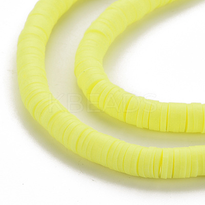 Handmade Polymer Clay Bead Strands CLAY-T002-6mm-60-1