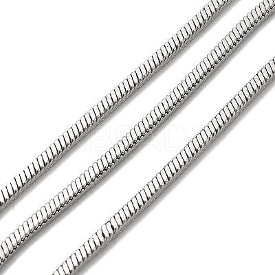 304 Stainless Steel Square Snake Chains STAS-L306-06A-P-1