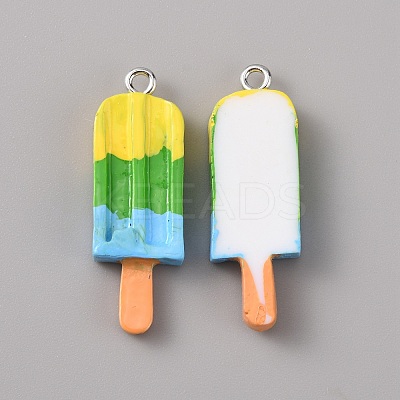 Three Color Opaque Resin Pendants LS-RESI-TAC0010-66E-1