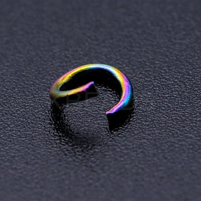 Ion Plating(IP) 201 Stainless Steel Open Jump Rings STAS-S105-JN511-A-1