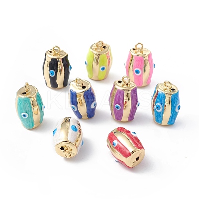 Brass Enamel Pendants KK-A176-03G-M-1