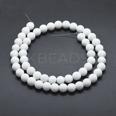 Natural Mashan Jade Beads Strands G-K245-01J-8mm-1