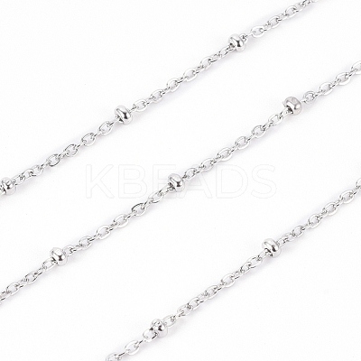 Tarnish Resistant 304 Stainless Steel Cable Chains CHS-I003-V01-A-P-1