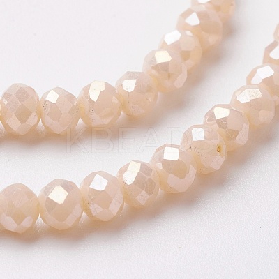 Electroplate Glass Beads Strands EGLA-F124-FR-A02-1