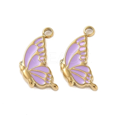 304 Stainless Steel with Enamel Charms STAS-L022-400G-02-1