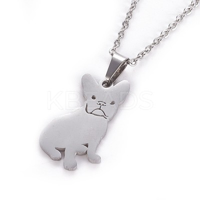 Tarnish Resistant 304 Stainless Steel Puppy Jewelry Sets SJEW-F208-04P-1