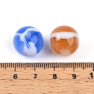 Two Tone Opaque Resin Beads X1-RESI-N042-16mm-16-1