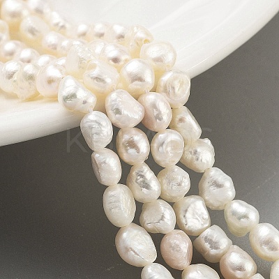 Natural Cultured Freshwater Pearl Beads Strands PEAR-P062-24A-1