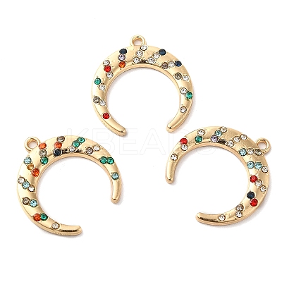 Alloy Rhinestone Pendants PALLOY-E027-VF733-1