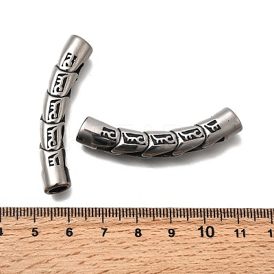 304 Stainless Steel Tube Beads STAS-D382-13AS-1
