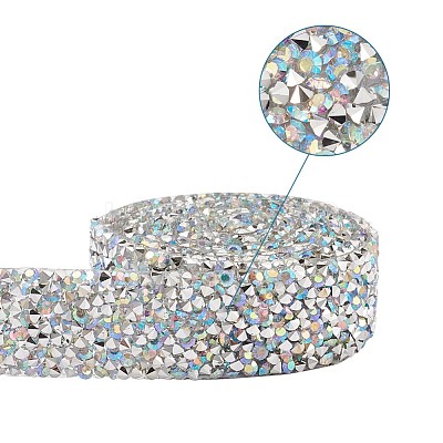 Glitter Resin Hotfix Rhinestone(Hot Melt Adhesive On The Back) OCOR-TAC0004-C-01-1