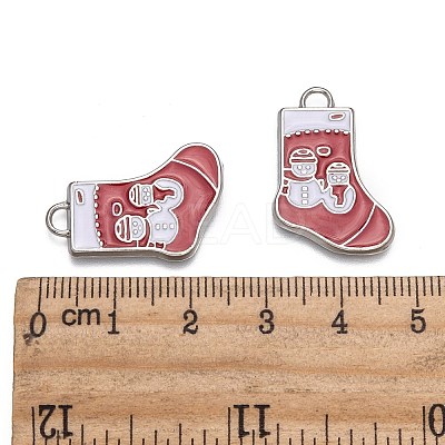 Alloy Enamel Pendants ENAM-P030-4-1