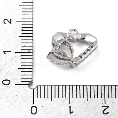 Brass Micro Pave Cubic Zirconia Pendants KK-D283-27P-1