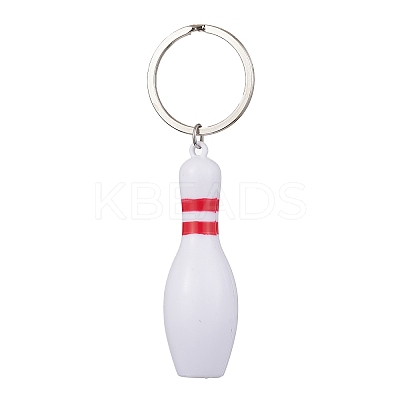 ABS Plastic Sports Ball Theme Pendants Keychains KEYC-JKC00659-04-1