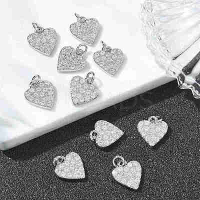 SHEGRACE Valentine's Day Brass Clear Cubic Zirconia Pendants XGRQ3K134-539P-1